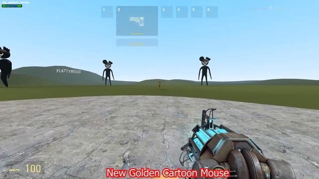 NEW GOLDEN CARTOON CAT VS NEW GOLDEN CARTOON MOUSE!! Garry's Mod [Cartoon Mouse Trevor Henderson]
