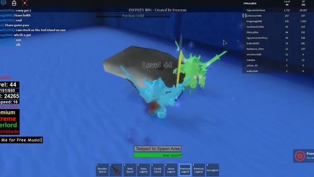 Фарм в ROBLOX INFINITY RPG смотреть онлайн