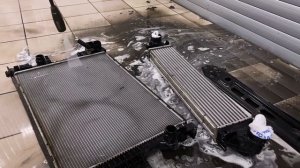 Volvo XC60 Diesel – Мойка радиаторов.