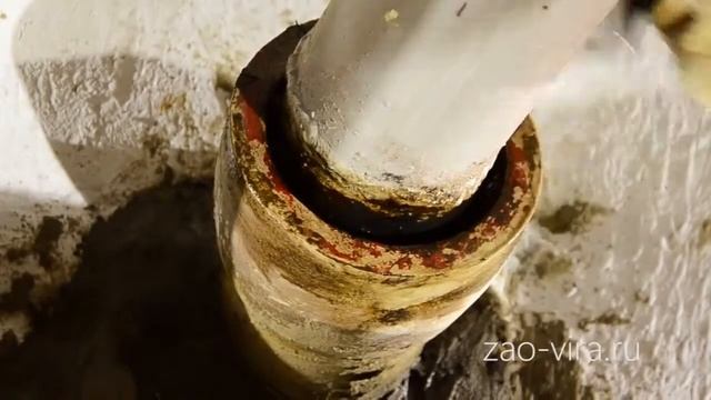 Герметизация трубной проходки материалом HydroStop 366 смотреть онлайн