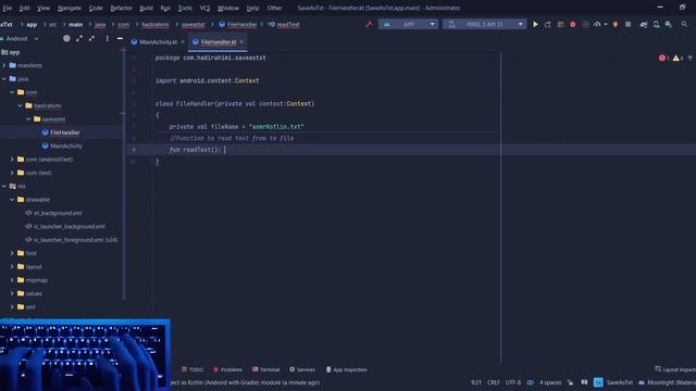 ASMR Programming - Create Txt File App with Kotlin - NoTalking смотреть онлайн