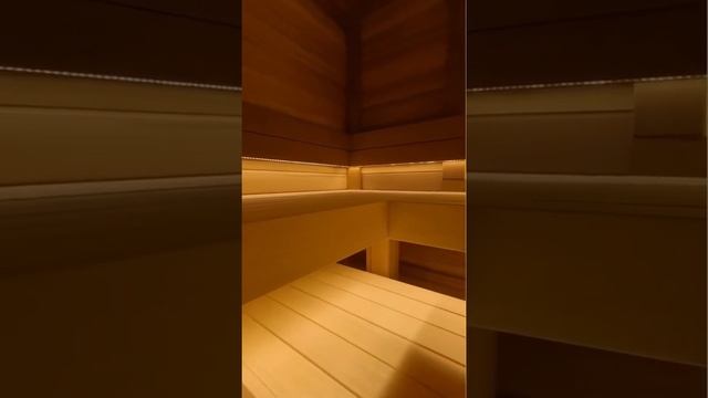 Просторная сауна в частном доме #shorts #sauna смотреть онлайн