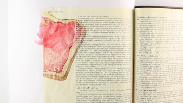 Bible Journaling John 6: Toast without Jesus (Trace a sketch) смотреть онлайн