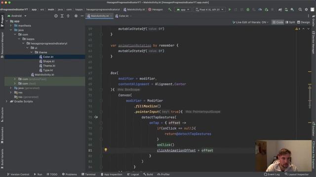 Android Build a Hexagonal Progress Indicator with Jetpack Compose Canvas - Android Studio Tutorial смотреть онлайн