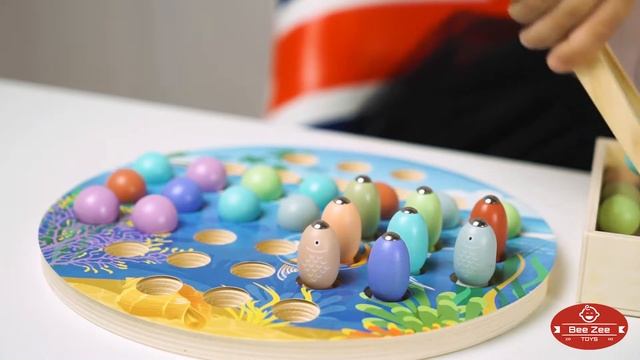 Деревянная магнитная рыбалка "По Морям, По Волнам" - хит продаж, развивающая игра для малышей. смотреть онлайн