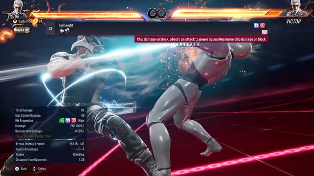 Tekken 8 - Victor Chevalier (Move List & Command List) смотреть онлайн