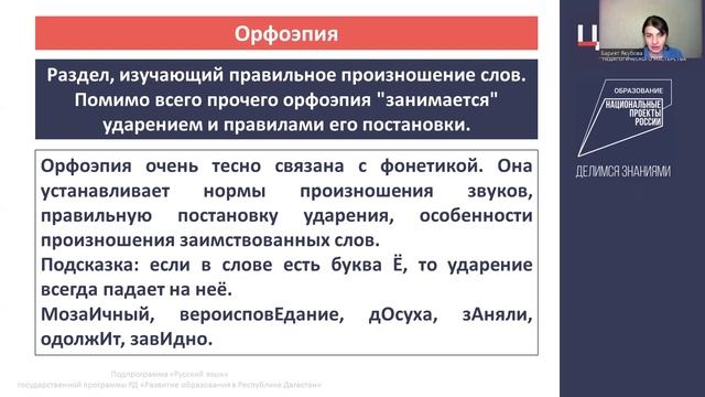 Разделы русского языкознания