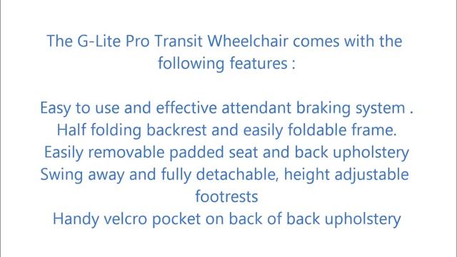 Excel Glite Pro Transit Wheelchair смотреть онлайн