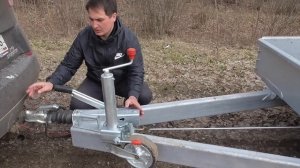 Прицеп МЗСА 842111.201 для Bobcat - мини экскаватора, катка, трактора. Трап для прицепа. ЦЛП АРИВА