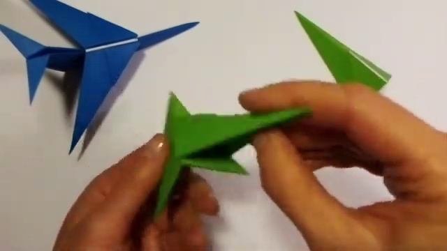 DIY Оригами самолёт из бумаги Origami Plane Father's Day Paper Airplane 3D смотреть онлайн