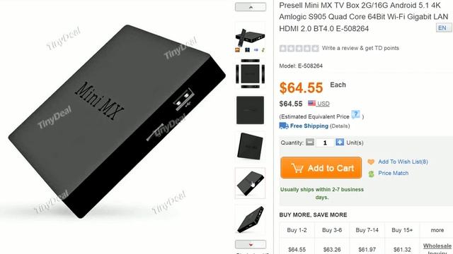 Android TV Boxes Presell Mini MX TV Box 2G/16G Android 5.1 4K Amlogic S905 Quad Core смотреть онлайн