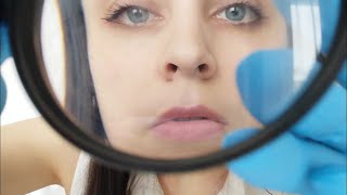 АСМР ДЕРМАТОЛОГ - ТЩАТЕЛЬНЫЙ ОСМОТР КОЖИ ЛИЦА