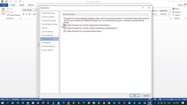 How To Disable PROTECTED VIEW in MS Office | Be Careful | Enable Editing| смотреть онлайн