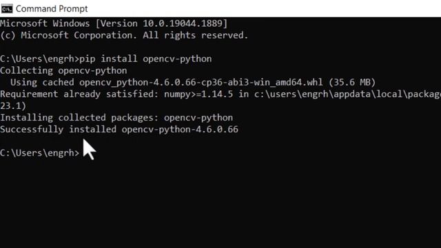 How to Install OpenCV in Python PIP For Windows 10 Laptop смотреть онлайн