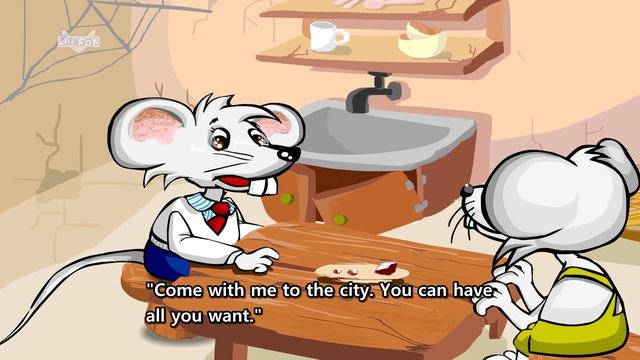 The Country Mouse and the City Mouse | Stories for Kids | Fairy Tales смотреть онлайн