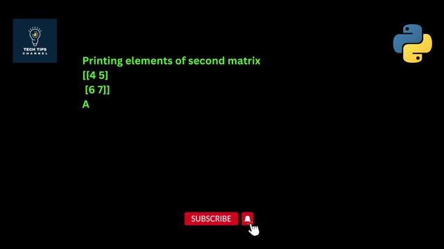 Python Program to add elements of matrix смотреть онлайн