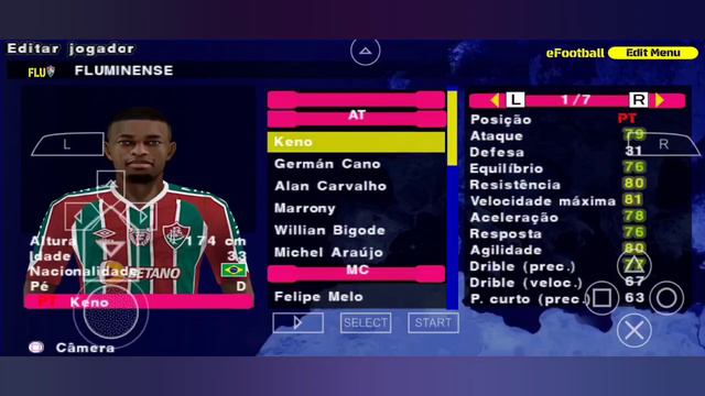 Pes 2023 ppsspp atualizado câmera normal faces realista narração BR смотреть онлайн