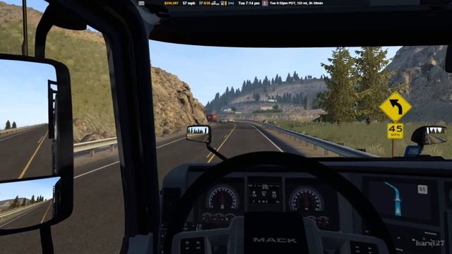 ATS | 015 | Long logs to Boise | Mack Anthem смотреть онлайн