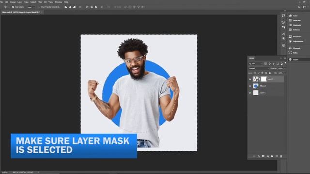 How to Clipping mask in a circle | In Photoshop | Quick Tutorial смотреть онлайн