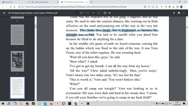 Перевод файлов PDF. Встроенный переводчик в браузере Chrome. смотреть онлайн