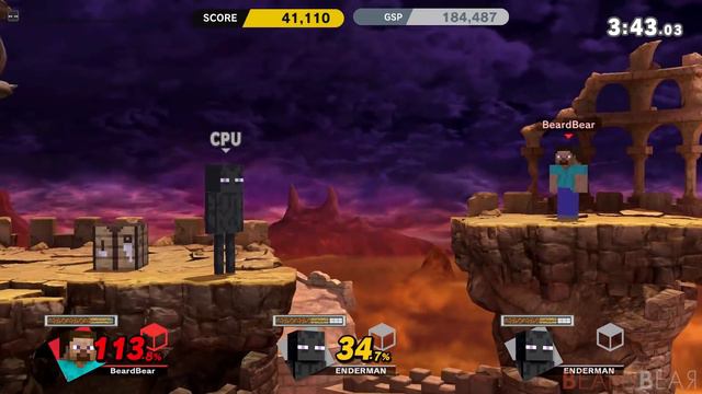 Super Smash Bros. Ultimate: MINECRAFT STEVE Classic Mode - 9.9 Intensity No Continues смотреть онлайн