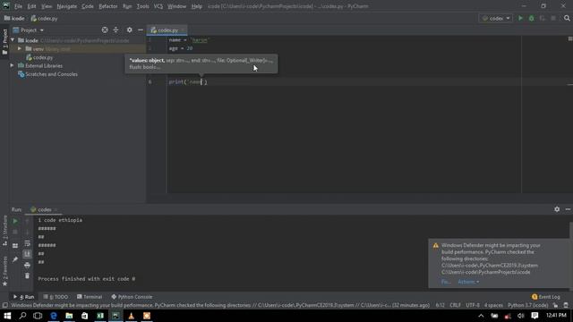Python tutorial amharic part2 (Variables) i-code Ethiopia смотреть онлайн