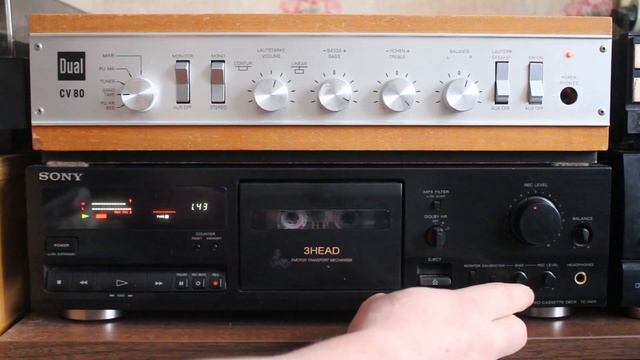 Запись с компьютера на кассетную деку SONY TC K411. смотреть онлайн