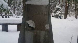 Памятник погибшим летчикам в лесу