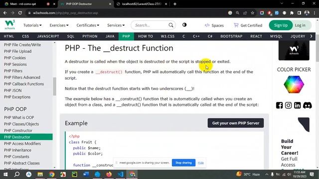 Class-28-Object-oriented Programming in PHP смотреть онлайн
