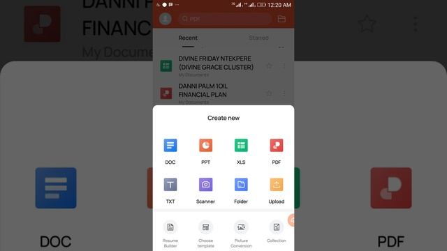 How to create a new document in WPS office using Smartphone смотреть онлайн