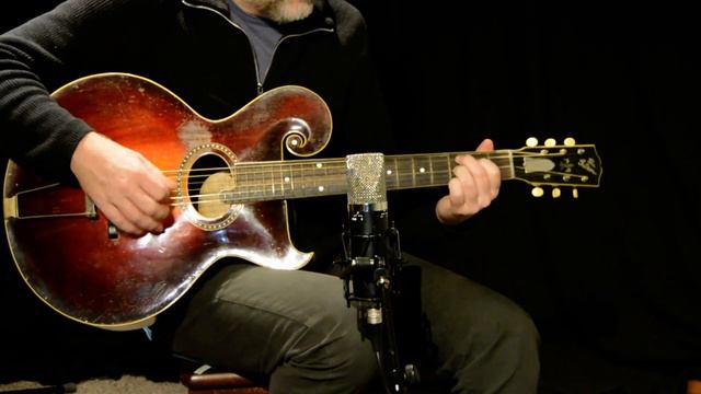Gibson Style O artist florentine (1922) for sale / Mojave MA 300 tube mic смотреть онлайн