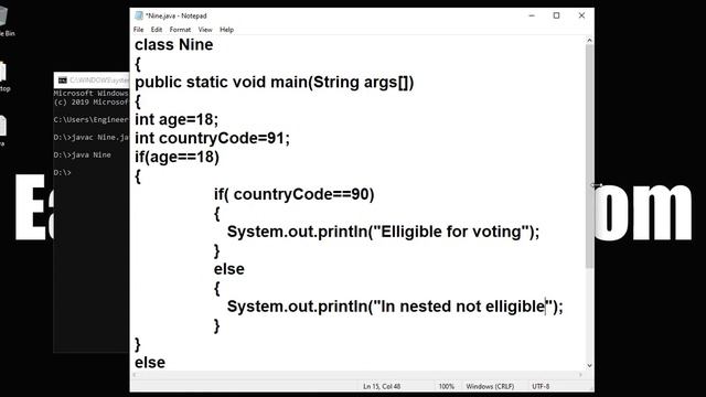 Lect 09 Nested if else in Java in Hindi смотреть онлайн