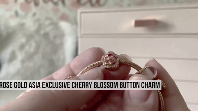 Pandora Rose Gold Peach Blossom Sliding Bracelet & Charms (Mini Design)(Asia Exclusive) смотреть онлайн
