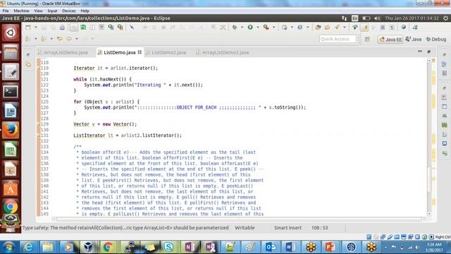 JAVA ARRAYLIST VECTOR LINKEDLIST 22 смотреть онлайн