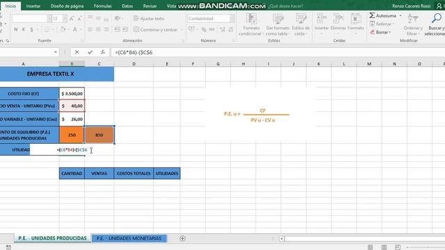 Calcular y graficar el Punto de Equilibrio en Microsoft Excel | Administración y contabilidad смотреть онлайн