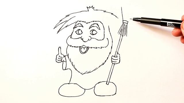 Как нарисовать Домового смотреть онлайн