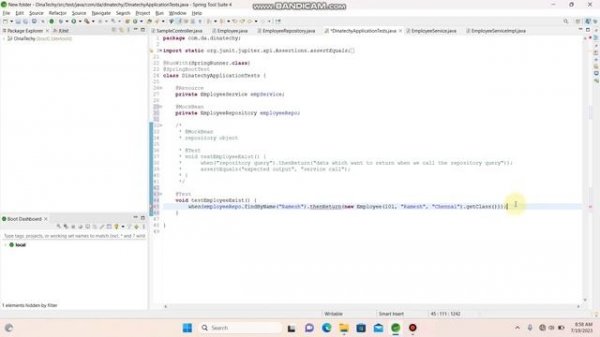 Junit Testing with Mockito Part 2 in Tamil | SpringBoot | Java | DinaTehcy
