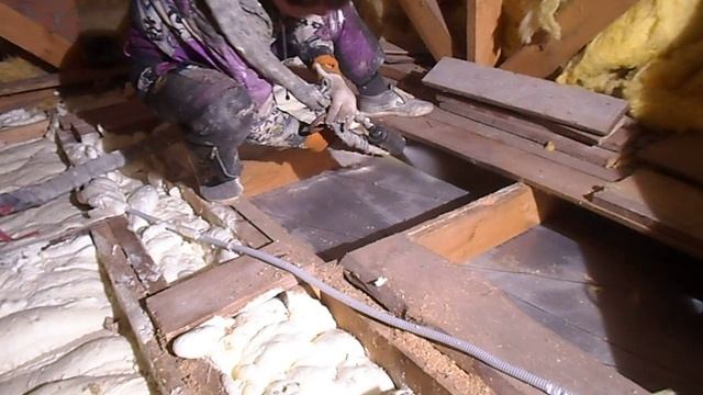 Пенополиуретан 10 плотности.Чердак. смотреть онлайн