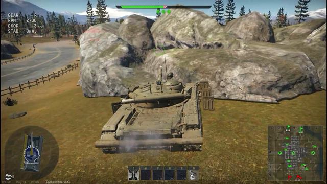 Танк,который должен был идти до Ла-Манша-Т-64Б.Испытание в War Thunder смотреть онлайн