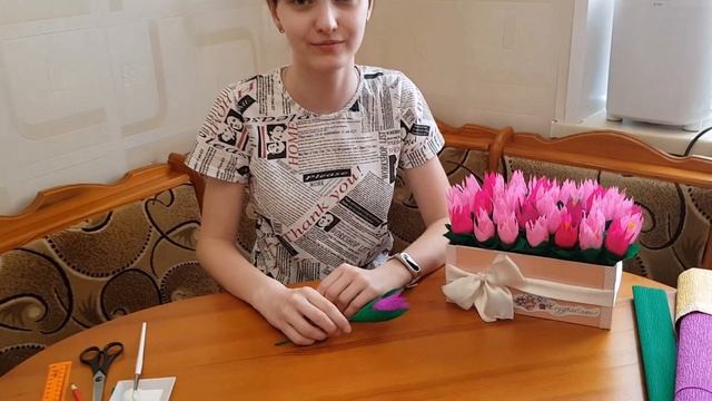 Мастер-класс Цветы из гофрированной бумаги смотреть онлайн