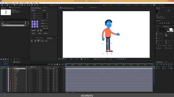 Импорт из illustrator в After effects для анимации