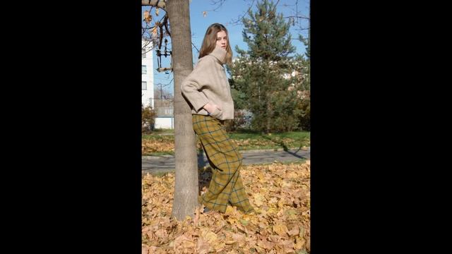 Женские брюки "ГОРЧИЧНАЯ КЛЕТКА" смотреть онлайн