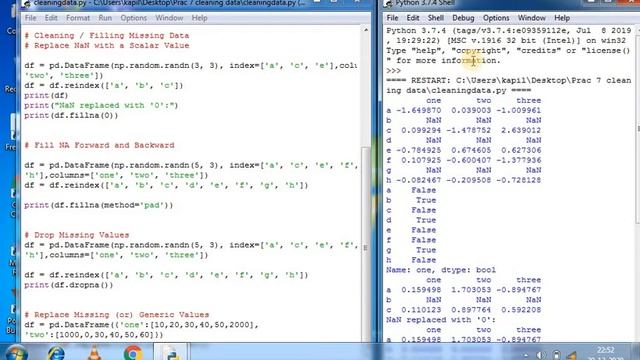 cleaning the data | python part 6 | python kya hai | Python in hindi | kapil joshi tutorials смотреть онлайн