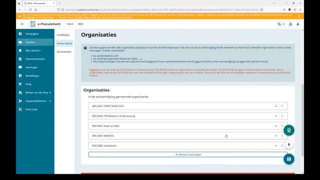 e-Procurement: aankondiging van gegunde opdracht смотреть онлайн