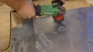 Удаление ржавчины с двери ушм болгарка Mazda