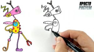 Как нарисовать Зубл из Удивительный Цифровой Цирк