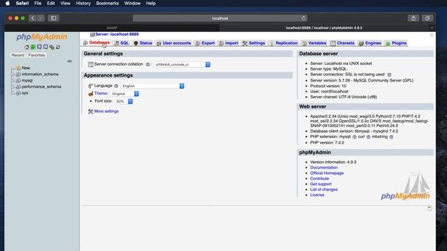 Create a database in PhpMyAdmin using MAMP for Your Wordpress WebSite смотреть онлайн