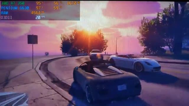 GTA 5 - AMD R7 350 2GB GDDR5 + PENTIUM G630 смотреть онлайн