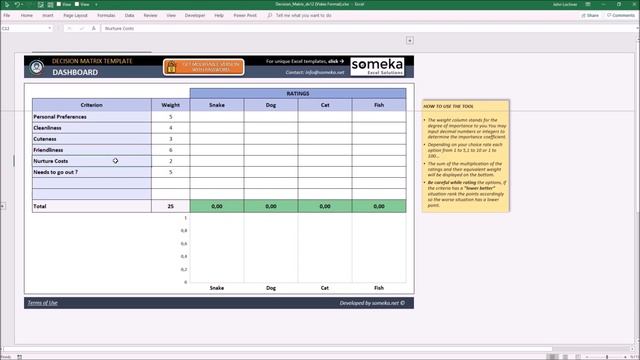 Decision Matrix Template | Easy Decision Making in Excel смотреть онлайн