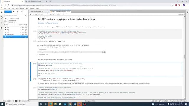 Jupyter Notebook - MarineData4Med - Monitoring Marine Heat Waves - Advanced Level смотреть онлайн